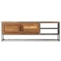 TV stand made of recycled teak wood and steel 120x30x40 cm by vidaXL, TV Furniture - Ref: Foro24-246281, Price: 171,78 €, Dis...
