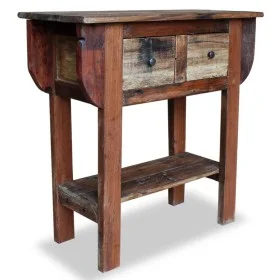 Konsolentisch aus massivem recyceltem Holz 80x35x80 cm von vidaXL, Seitentische - Ref: Foro24-244509, Preis: 236,78 €, Rabatt: %