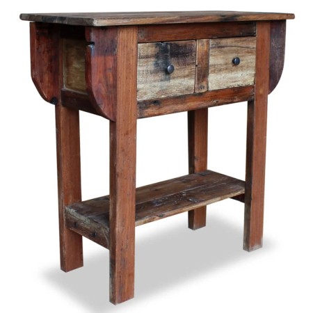 Solid recycled wood console table 80x35x80 cm by vidaXL, Side tables - Ref: Foro24-244509, Price: 242,11 €, Discount: %