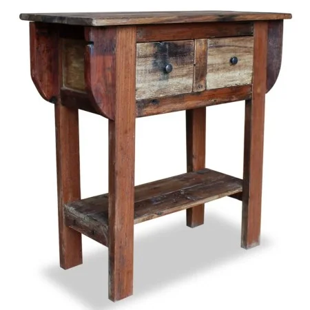 Solid recycled wood console table 80x35x80 cm by vidaXL, Side tables - Ref: Foro24-244509, Price: 236,78 €, Discount: %