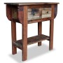 Solid recycled wood console table 80x35x80 cm by vidaXL, Side tables - Ref: Foro24-244509, Price: 242,11 €, Discount: %