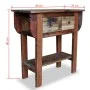 Solid recycled wood console table 80x35x80 cm by vidaXL, Side tables - Ref: Foro24-244509, Price: 236,78 €, Discount: %