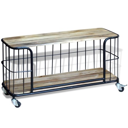 TV-Schrank aus massivem Mangoholz, 100 x 40 x 45 cm von vidaXL, TV-Möbel - Ref: Foro24-243301, Preis: 206,99 €, Rabatt: %