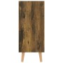 Aparador de madera de ingeniería roble ahumado 90x30x72 cm