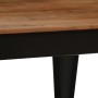 Esstisch aus massivem Akazienholz und Stahl 120x60x76 cm von vidaXL, Küchen- und Esstische - Ref: Foro24-246295, Preis: 207,8...