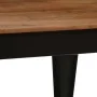 Solid acacia wood and steel dining table 120x60x76 cm by vidaXL, Kitchen and dining tables - Ref: Foro24-246295, Price: 204,6...