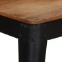 Solid acacia wood and steel dining table 120x60x76 cm by vidaXL, Kitchen and dining tables - Ref: Foro24-246295, Price: 204,6...