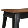 Solid acacia wood and steel dining table 120x60x76 cm by vidaXL, Kitchen and dining tables - Ref: Foro24-246295, Price: 204,6...
