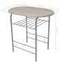 MDF Breakfast Bar Set by vidaXL, Furniture sets for kitchens and dining rooms - Ref: Foro24-243002, Price: 112,63 €, Discount: %