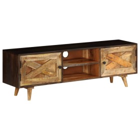Mueble para la TV de madera maciza de mango 140x30x45 cm