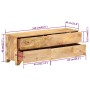 TV-Schrank aus massivem Mangoholz, 110 x 30 x 40 cm von vidaXL, TV-Möbel - Ref: Foro24-246144, Preis: 311,49 €, Rabatt: %