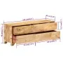 TV-Schrank aus massivem Mangoholz, 110 x 30 x 40 cm von vidaXL, TV-Möbel - Ref: Foro24-246144, Preis: 304,91 €, Rabatt: %