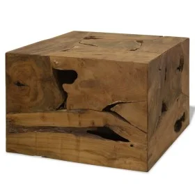 Brauner Couchtisch aus echtem Teakholz, 50x50x35 cm von vidaXL, Couchtisch - Ref: Foro24-244557, Preis: 226,52 €, Rabatt: %