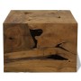 Brown genuine teak coffee table 50x50x35 cm by vidaXL, Coffee table - Ref: Foro24-244557, Price: 216,97 €, Discount: %