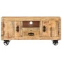 Rauer TV-Schrank aus Mangoholz, 110 x 30 x 50 cm von vidaXL, TV-Möbel - Ref: Foro24-243983, Preis: 228,23 €, Rabatt: %