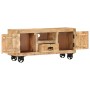 Rauer TV-Schrank aus Mangoholz, 110 x 30 x 50 cm von vidaXL, TV-Möbel - Ref: Foro24-243983, Preis: 228,23 €, Rabatt: %