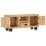 Rough mango wood TV cabinet 110x30x50 cm by vidaXL, TV Furniture - Ref: Foro24-243983, Price: 223,78 €, Discount: %