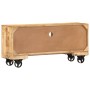 Rauer TV-Schrank aus Mangoholz, 110 x 30 x 50 cm von vidaXL, TV-Möbel - Ref: Foro24-243983, Preis: 228,23 €, Rabatt: %