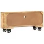 Rough mango wood TV cabinet 110x30x50 cm by vidaXL, TV Furniture - Ref: Foro24-243983, Price: 223,78 €, Discount: %