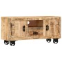 Rauer TV-Schrank aus Mangoholz, 110 x 30 x 50 cm von vidaXL, TV-Möbel - Ref: Foro24-243983, Preis: 228,23 €, Rabatt: %