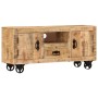 Rauer TV-Schrank aus Mangoholz, 110 x 30 x 50 cm von vidaXL, TV-Möbel - Ref: Foro24-243983, Preis: 228,23 €, Rabatt: %