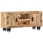 Rauer TV-Schrank aus Mangoholz, 110 x 30 x 50 cm von vidaXL, TV-Möbel - Ref: Foro24-243983, Preis: 228,23 €, Rabatt: %
