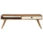 Mesa de centro de madera maciza de sheesham 110x50x35 cm de vidaXL, Mesas de centro - Ref: Foro24-246223, Precio: 172,18 €, D...