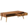 Solid sheesham wood coffee table with honey finish 110x50x37 cm by vidaXL, Coffee table - Ref: Foro24-246201, Price: 158,63 €...