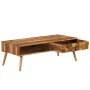 Solid sheesham wood coffee table with honey finish 110x50x37 cm by vidaXL, Coffee table - Ref: Foro24-246201, Price: 156,48 €...