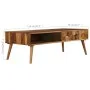 Sheesham Couchtisch aus Massivholz mit Honig-Finish 110x50x37 cm von vidaXL, Couchtisch - Ref: Foro24-246201, Preis: 156,48 €...