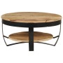 Mesa de centro de madera de mango rugosa 65x32 cm de vidaXL, Mesas de centro - Ref: Foro24-244675, Precio: 122,19 €, Descuent...