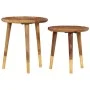 Coffee tables 2 units solid sheesham wood by vidaXL, Coffee table - Ref: Foro24-246231, Price: 80,42 €, Discount: %
