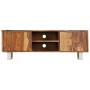 Mueble de TV madera maciza sheesham acabado miel 118x30x40 cm de vidaXL, Muebles TV - Ref: Foro24-246203, Precio: 145,49 €, D...
