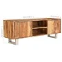 Sheesham TV-Möbel aus Massivholz mit Honig-Finish 118x30x40 cm von vidaXL, TV-Möbel - Ref: Foro24-246203, Preis: 143,31 €, Ra...