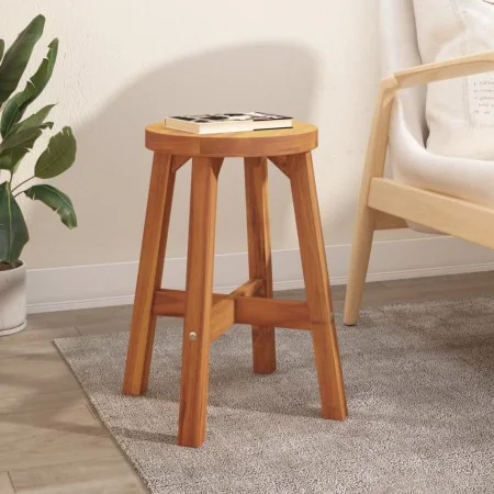 Round solid acacia wood stool in brown, 38x38x45 cm by vidaXL, Folding stools and chairs - Ref: Foro24-153331, Price: 39,13 €...