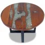 Mesa de centro de resina de teca 60 cm de vidaXL, Mesas de centro - Ref: Foro24-243466, Precio: 150,57 €, Descuento: %