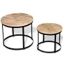 Round coffee table set 2 pcs rough mango wood 40 cm/50 cm by vidaXL, Coffee table - Ref: Foro24-244006, Price: 98,75 €, Disco...