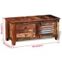 Auxiliary cabinet for Hi-Fi TV solid recycled wood by vidaXL, TV Furniture - Ref: Foro24-241629, Price: 232,55 €, Discount: %