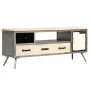 Mueble para TV de madera de mango maciza y acero 120x30x45 cm de vidaXL, Muebles TV - Ref: Foro24-246282, Precio: 184,75 €, D...