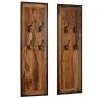 Coat racks 2 units of solid sheesham wood by vidaXL, Hat and coat racks - Ref: Foro24-246232, Price: 145,68 €, Discount: %