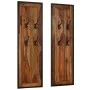 Coat racks 2 units of solid sheesham wood by vidaXL, Hat and coat racks - Ref: Foro24-246232, Price: 145,68 €, Discount: %