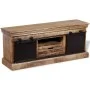 TV cabinet with 2 sliding doors in solid mango wood 110x30x45 cm by vidaXL, TV Furniture - Ref: Foro24-244019, Price: 324,36 ...