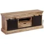 TV cabinet with 2 sliding doors in solid mango wood 110x30x45 cm by vidaXL, TV Furniture - Ref: Foro24-244019, Price: 324,36 ...