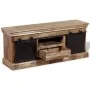 TV cabinet with 2 sliding doors in solid mango wood 110x30x45 cm by vidaXL, TV Furniture - Ref: Foro24-244019, Price: 324,36 ...
