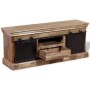 TV-Schrank mit 2 Schiebetüren aus massivem Mangoholz 110x30x45 cm von vidaXL, TV-Möbel - Ref: Foro24-244019, Preis: 329,19 €,...