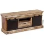 TV cabinet with 2 sliding doors in solid mango wood 110x30x45 cm by vidaXL, TV Furniture - Ref: Foro24-244019, Price: 324,36 ...