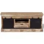 TV cabinet with 2 sliding doors in solid mango wood 110x30x45 cm by vidaXL, TV Furniture - Ref: Foro24-244019, Price: 324,36 ...