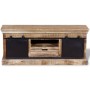TV-Schrank mit 2 Schiebetüren aus massivem Mangoholz 110x30x45 cm von vidaXL, TV-Möbel - Ref: Foro24-244019, Preis: 329,19 €,...