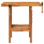 Workbench with acacia wood vise screws 92x48x83cm by vidaXL, Work tables - Ref: Foro24-153319, Price: 137,98 €, Discount: %