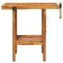 Workbench with acacia wood vise screws 92x48x83cm by vidaXL, Work tables - Ref: Foro24-153319, Price: 135,19 €, Discount: %